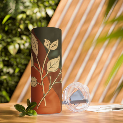 Autumn Leaves Tumbler, Fall Travel Mug, Eco-Friendly Drinkware, Perfect for Gifts, Seasonal Decor, 20oz Skinny Cup