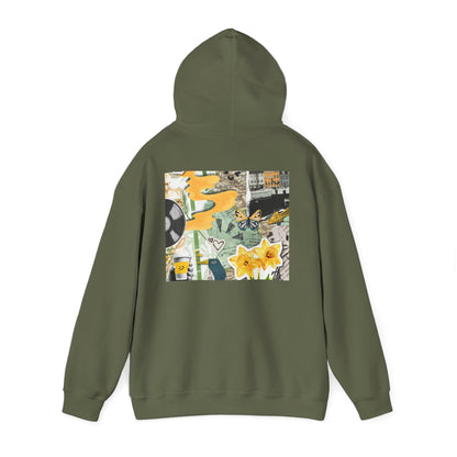 Lotus Flower Unisex Hoodie: Cozy Sweatshirt, Gift for Yoga Lovers, Meditation Apparel, Casual Streetwear, Nature-Inspired Wear, Artsy Collage, Cool Crewnecks