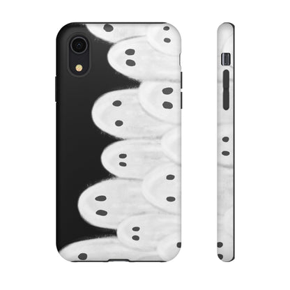 Painted Ghosts Phone Case | Ghostly Tough Phone Case for Spooky Style, Halloween Gift, Phone Cover, Ghost Theme, Unique Accessory, Spooky Season, Viral Painted Ghosts Inspired Design