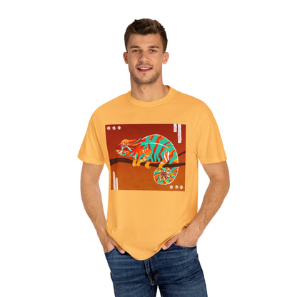 Vibrant Chameleon T-Shirt | Eco-friendly Fashion Tee, Unisex Graphic Tee, Animal Lover Shirt, Gift for Nature Enthusiasts