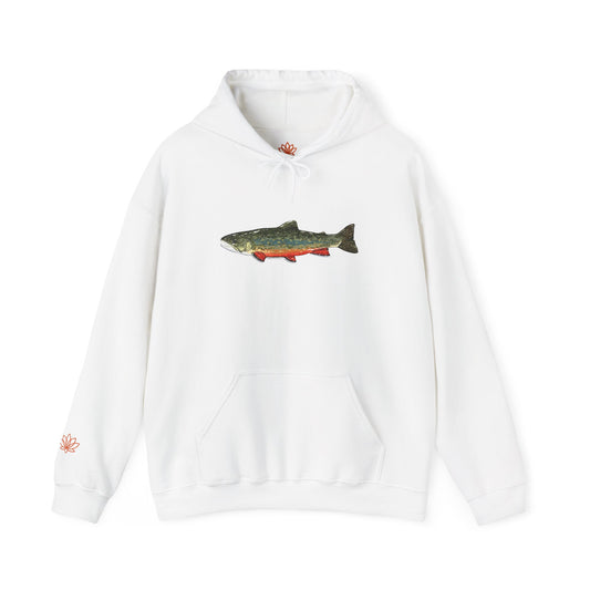 Trout Design Heavy Blend Hoodie, Fishing Gift, Outdoor Apparel, Comfortable Sweatshirt, Unisex Hoodie, Casual Fishing Wear