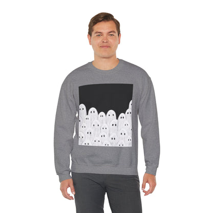 Painted Ghosts Crewneck | Cozy Sweatshirt, Perfect for Halloween, Fall, and Spooky Season