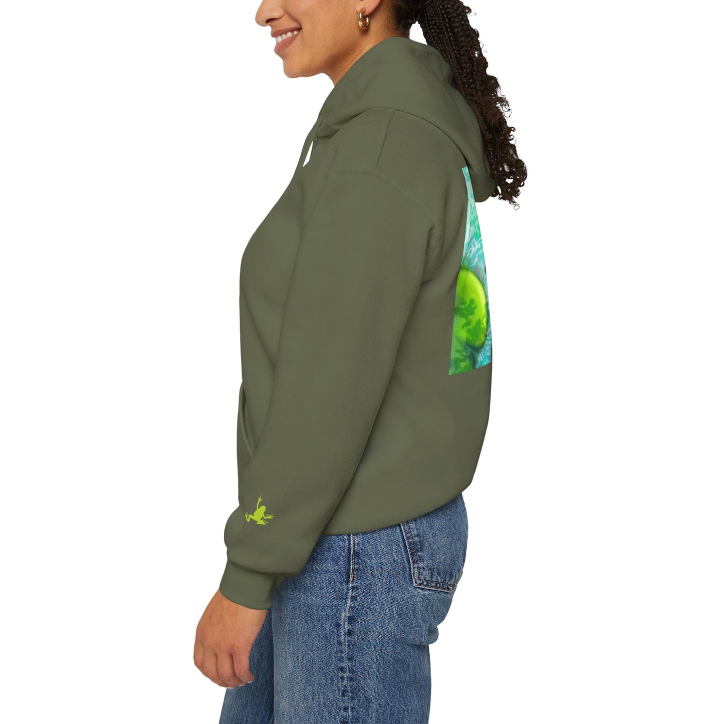 Nature-Inspired Unisex Hooded Sweatshirt, Comfortable Pullover, Casual Clothing, Eco-Friendly Gift, Chill Vibe Hoodie, Relaxing Outfit