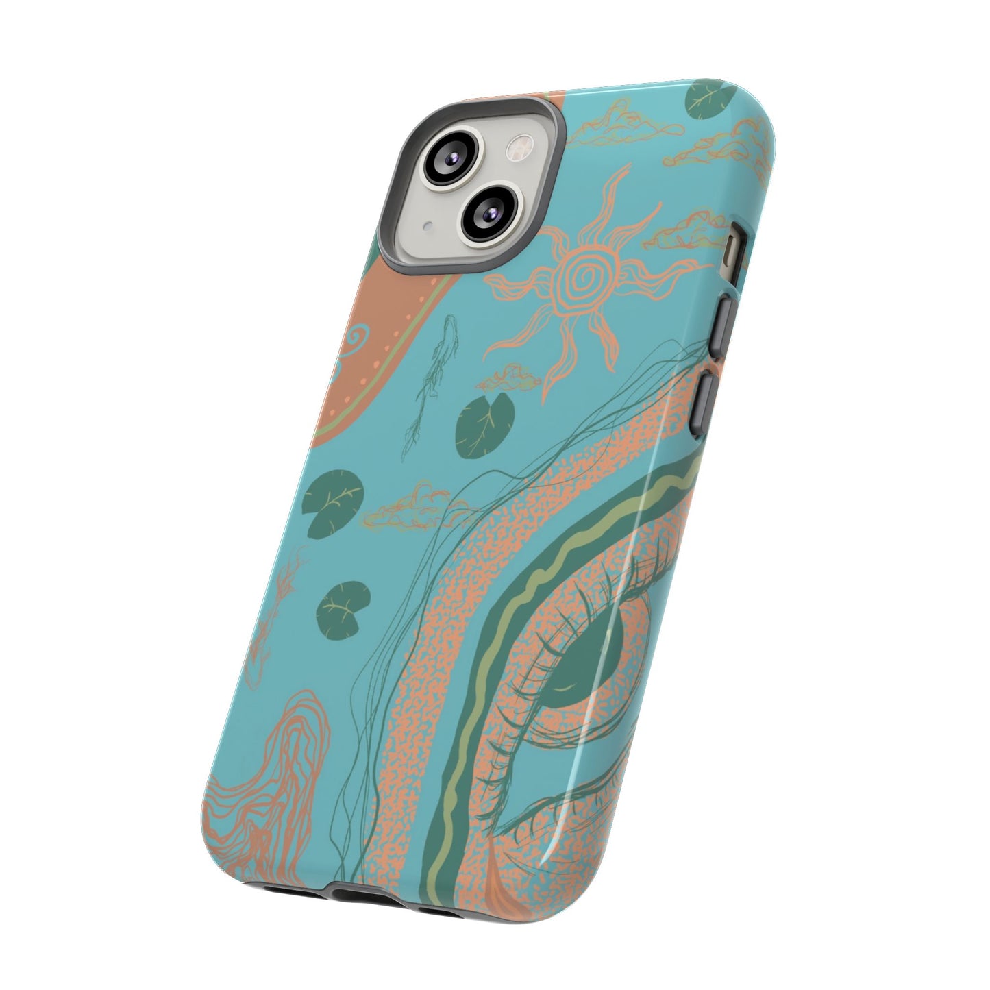 Whimsical Phone Case with Artistic Ocean Design, Floral Phone Cover, Unique Gift for Nature Lovers, Eco-Friendly Cell Accessories, [...]