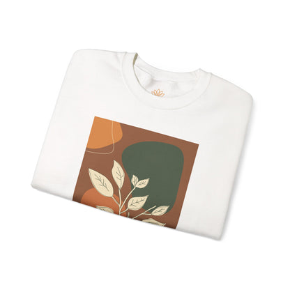 Botanical Print Crewneck Sweatshirt | Cozy Unisex Sweatshirt, Fall Fashion, Casual Wear, Gift for Her, Botanical Art
