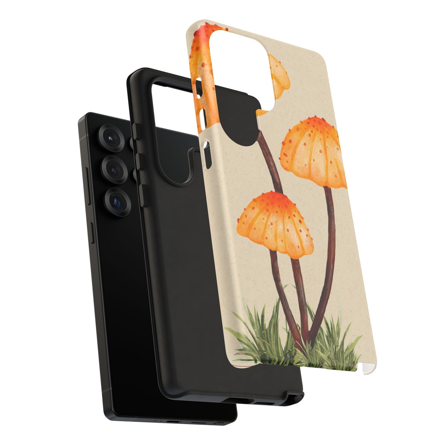 Mushroom Phone Case, Tough Cases for Nature Lovers, Unique Phone Covers, Gifts for Eco Enthusiasts, Fun Protective Cases