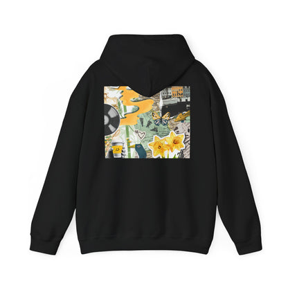 Lotus Flower Unisex Hoodie: Cozy Sweatshirt, Gift for Yoga Lovers, Meditation Apparel, Casual Streetwear, Nature-Inspired Wear, Artsy Collage, Cool Crewnecks