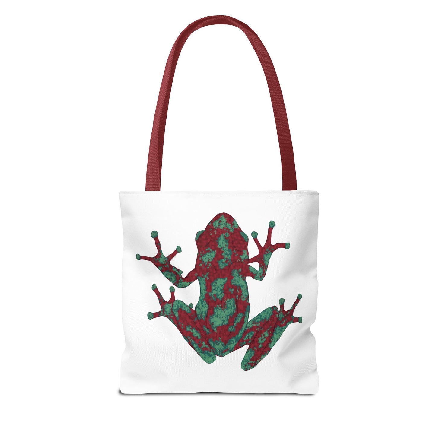 Frog Art Tote Bag, Eco-Friendly Shopping Bag, Nature Lover Gift, Stylish Reusable Tote, Unique Animal Print Purse