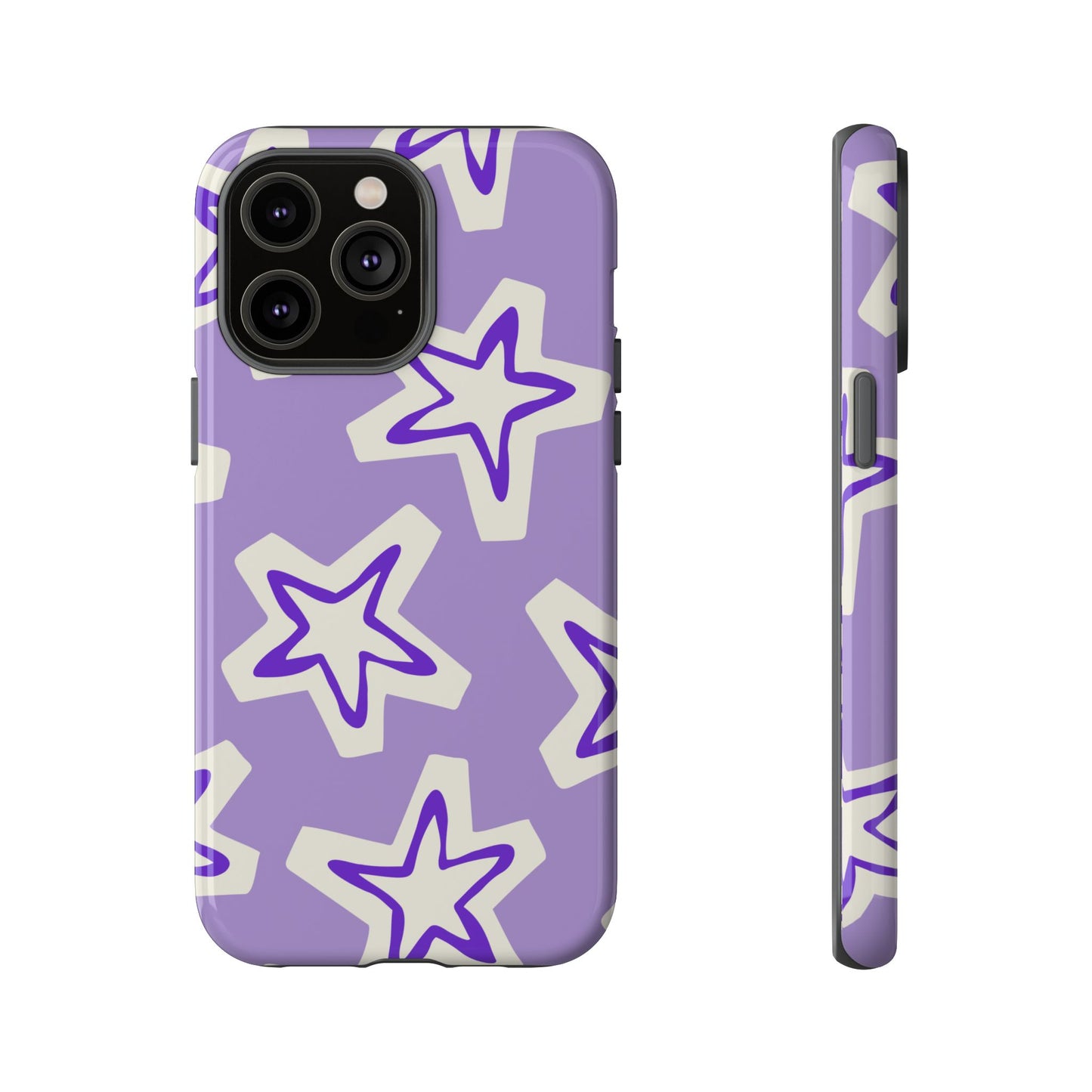 Starry Pattern Phone Case, Cute Star Design, Tough Phone Cover, Gifts for Her, Stylish Phone Accessory