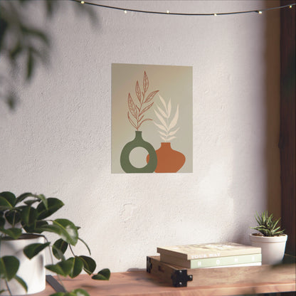 Decorative Wall Art Prints, Modern Home Decor, Botanical Prints, Minimalist Poster Art, Gift for Plant Lovers
