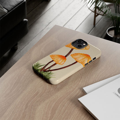 Mushroom Phone Case, Tough Cases for Nature Lovers, Unique Phone Covers, Gifts for Eco Enthusiasts, Fun Protective Cases