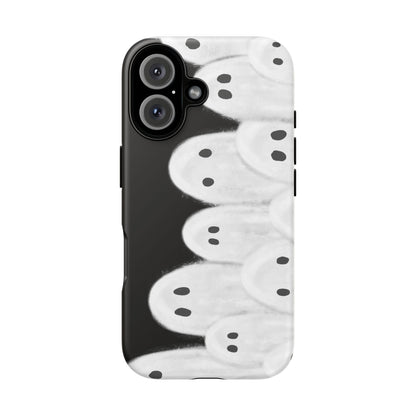 Painted Ghosts Phone Case | Ghostly Tough Phone Case for Spooky Style, Halloween Gift, Phone Cover, Ghost Theme, Unique Accessory, Spooky Season, Viral Painted Ghosts Inspired Design