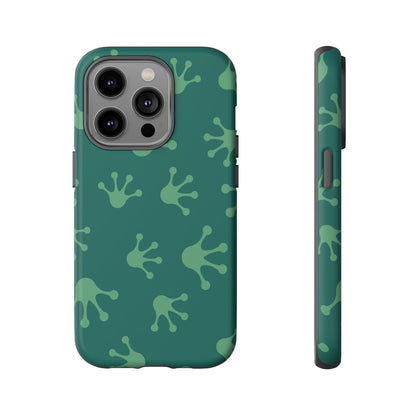 Frog Print Phone Case, Nature Lover Gift, Eco-Friendly Cover, Fun Green Design, Unique Frog Accessories