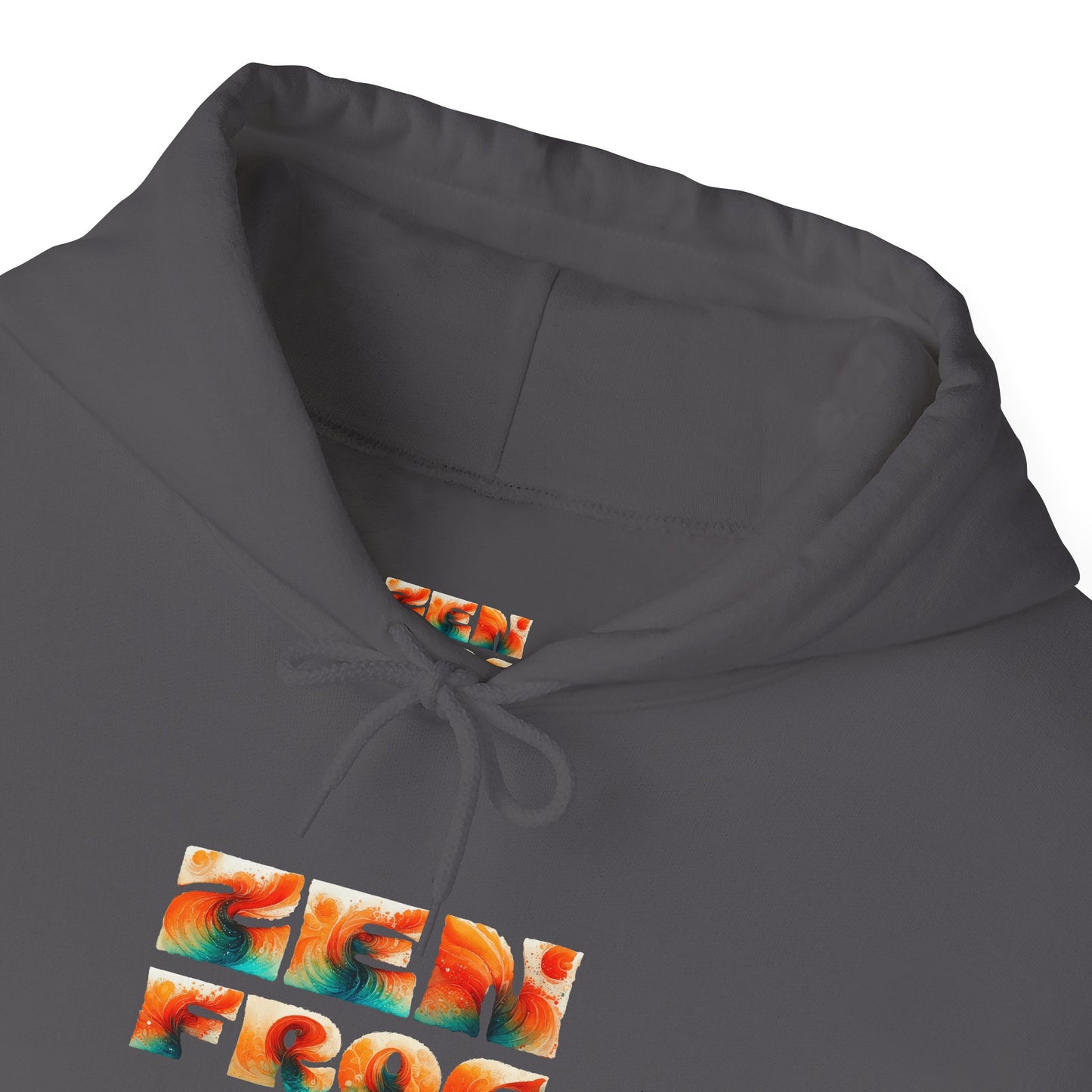 Vibrant Unisex Hoodie with Zen Frog and Snake Design, Cool Gift for Nature Lovers, Casual Wear for All Occasions, Gift for Her, Cool Hoodies