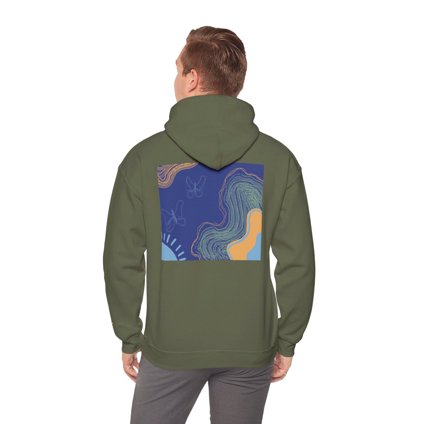 Unisex Heavy Blend™ Hooded Sweatshirt - Cozy Everyday Comfort, Perfect Gift for Nature Lovers and Art Enthusiasts