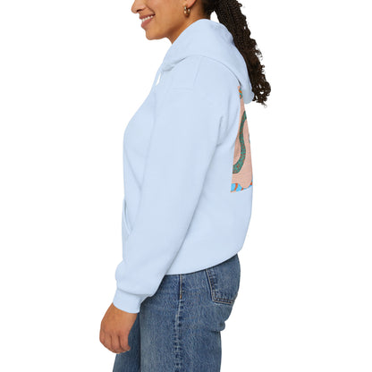 Vibrant Unisex Hoodie with Zen Frog and Snake Design, Cool Gift for Nature Lovers, Casual Wear for All Occasions, Gift for Her, Cool Hoodies