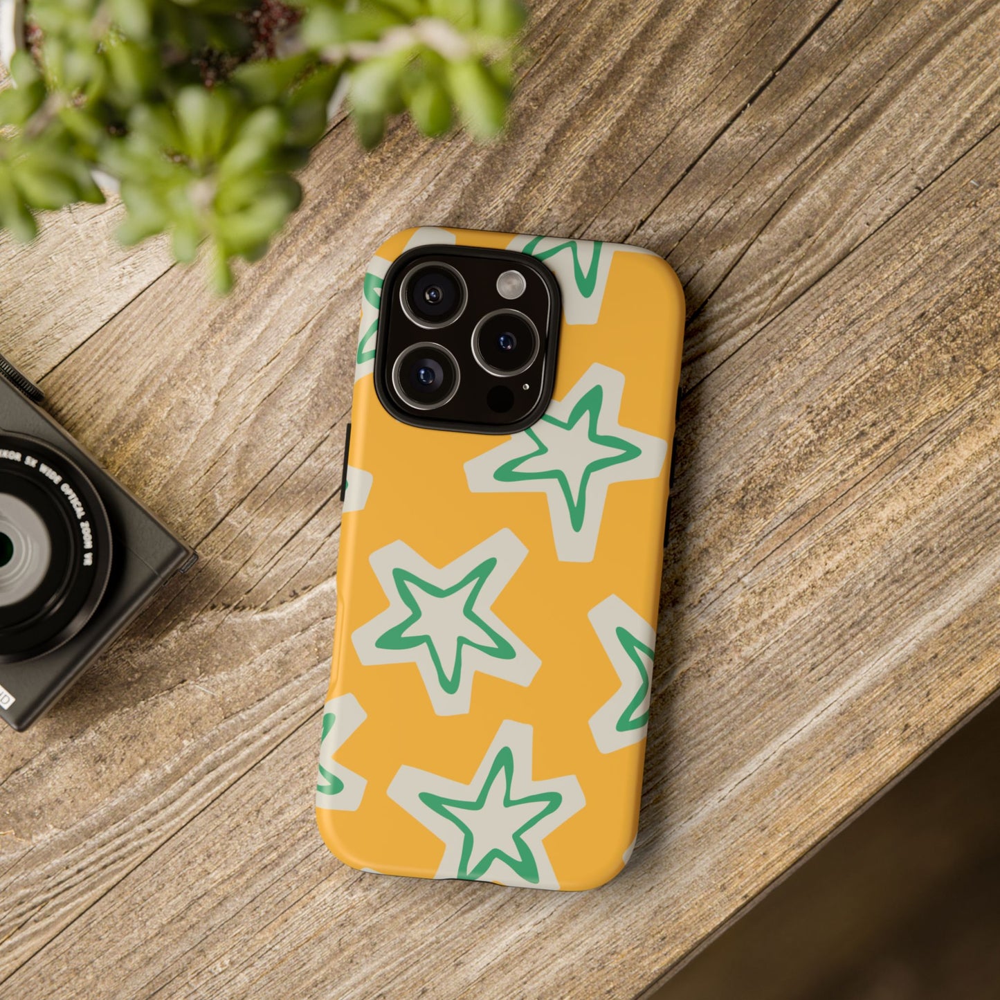 Retro Star Pattern Phone Case | Tough Cases, Colorful Cover for Phones, Phone Accessories, Gift for Her, Trendy Cases