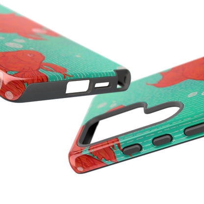 Vibrant Goldfish Phone Case, Colorful iPhone Cover, Ocean Vibe Accessory, Unique Gift for Fish Lovers, Cute Phone Cases