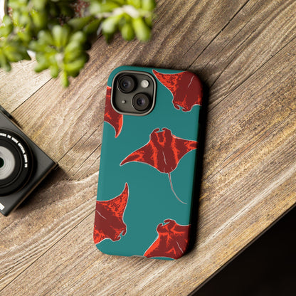Manta Ray Phone Case, Tropical Phone Cover, Ocean Vibe Accessories, Summer Gift Idea, Marine Animal Merchandise
