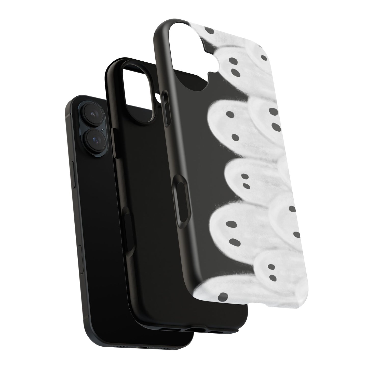 Painted Ghosts Phone Case | Ghostly Tough Phone Case for Spooky Style, Halloween Gift, Phone Cover, Ghost Theme, Unique Accessory, Spooky Season, Viral Painted Ghosts Inspired Design
