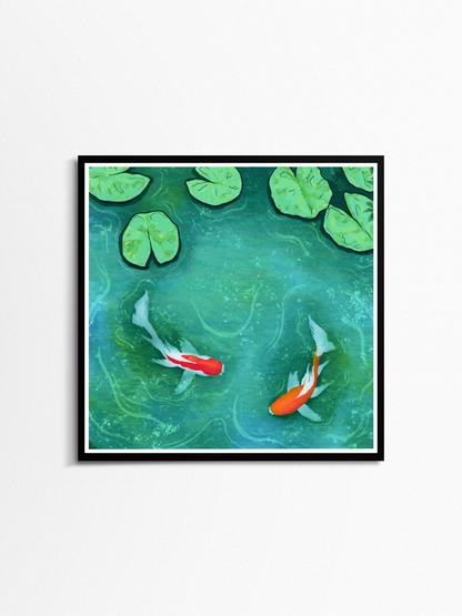 Tranquil Koi Art Print