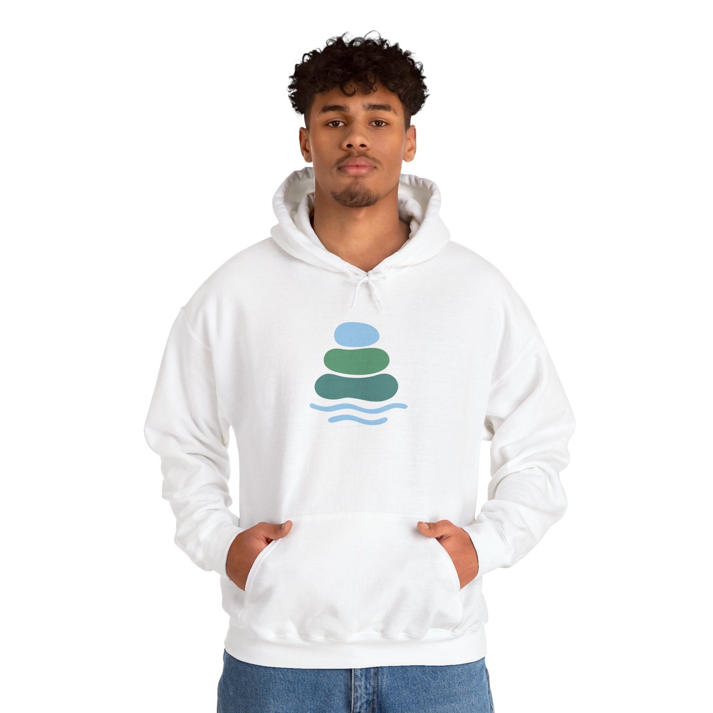 Zen-Inspired Unisex Hooded Sweatshirt, Relaxing Sweatshirt, Comfortable Hoodie, Gift for Meditation Lovers, Cozy Outerwear for All Occasions