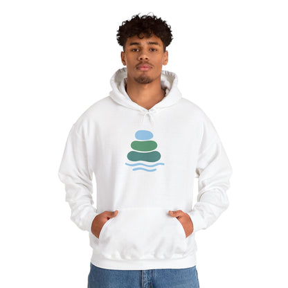Zen-Inspired Unisex Hooded Sweatshirt, Relaxing Sweatshirt, Comfortable Hoodie, Gift for Meditation Lovers, Cozy Outerwear for All Occasions