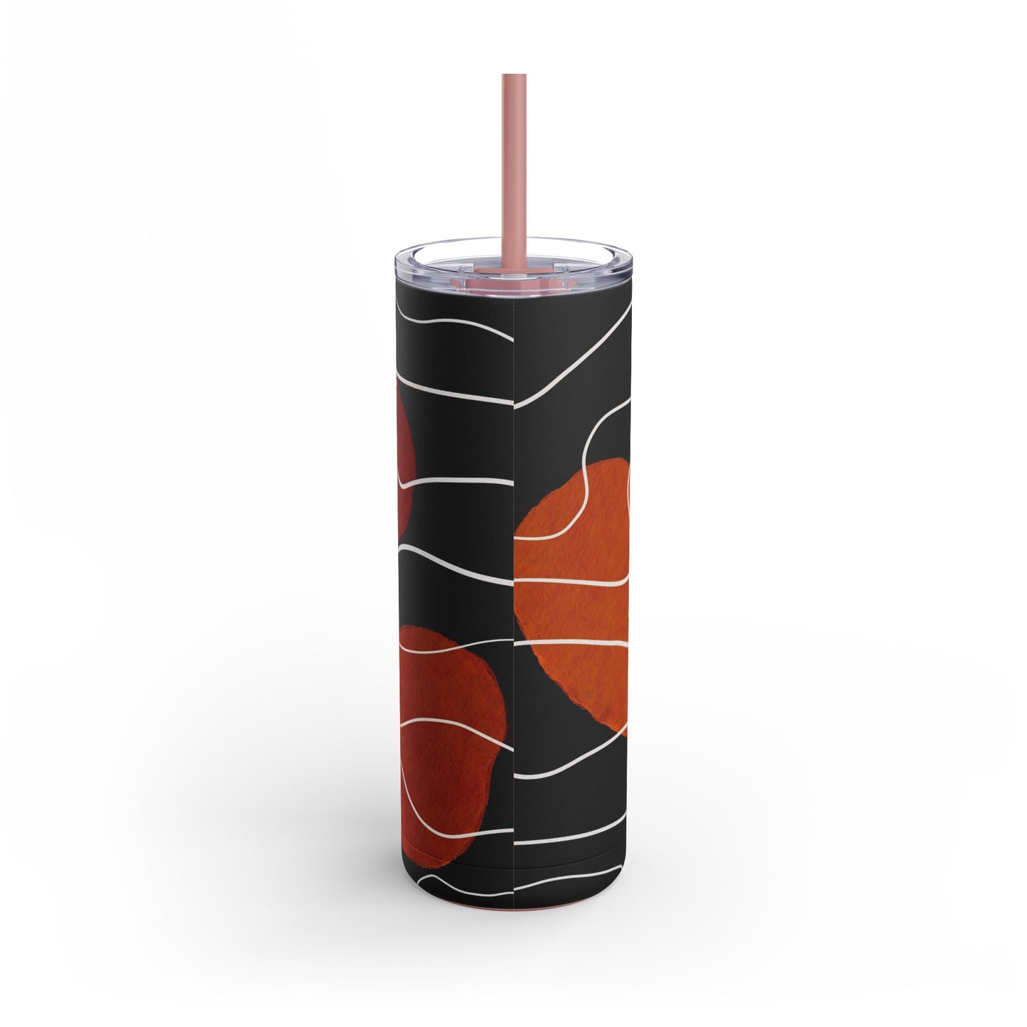 Stylish Matte Tumbler with Abstract Design, Perfect for Gifts, Travel, Coffee Lovers, Home Decor, and Reusable Drinkware