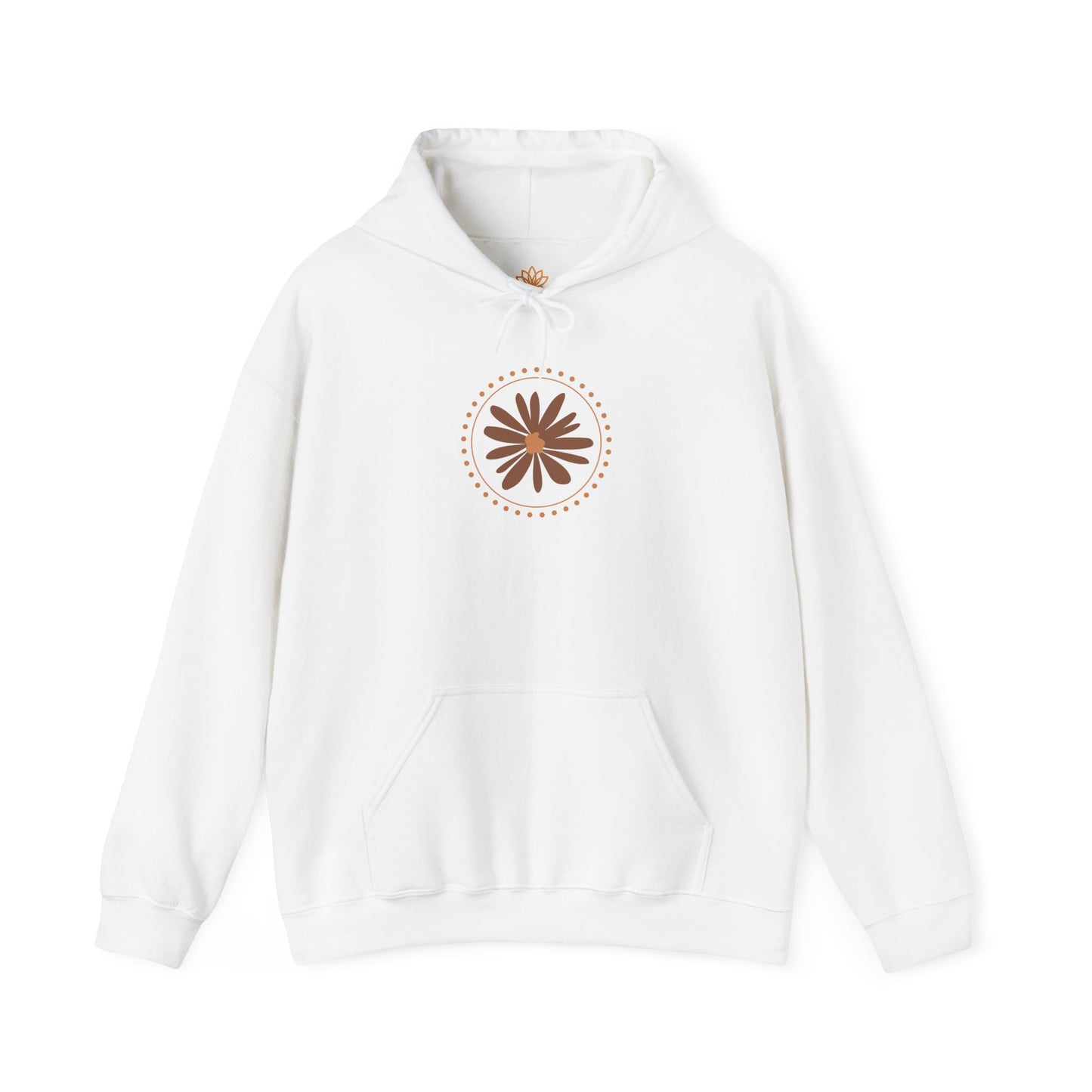 Chic Flower Design Unisex Hoodie, Cozy Sweatshirt, Trendy Gift for Her, Fall Fashion, Casual Comfort Wear