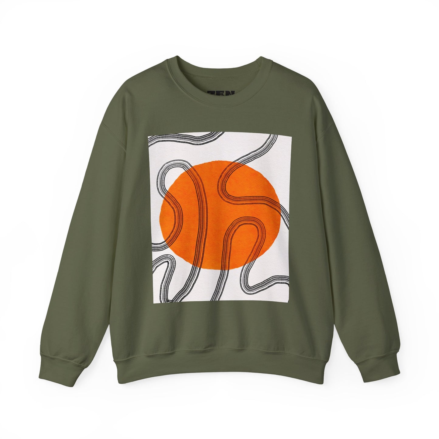 Retro Abstract Art Crewneck Sweatshirt, Cozy Graphic Pullover, Unisex Casualwear, Perfect Gift for Art Lovers, Fall Fashion Essential, Gift for Him, Gift for Her