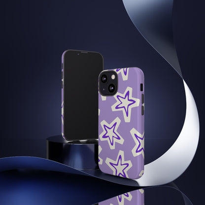 Starry Pattern Phone Case, Cute Star Design, Tough Phone Cover, Gifts for Her, Stylish Phone Accessory