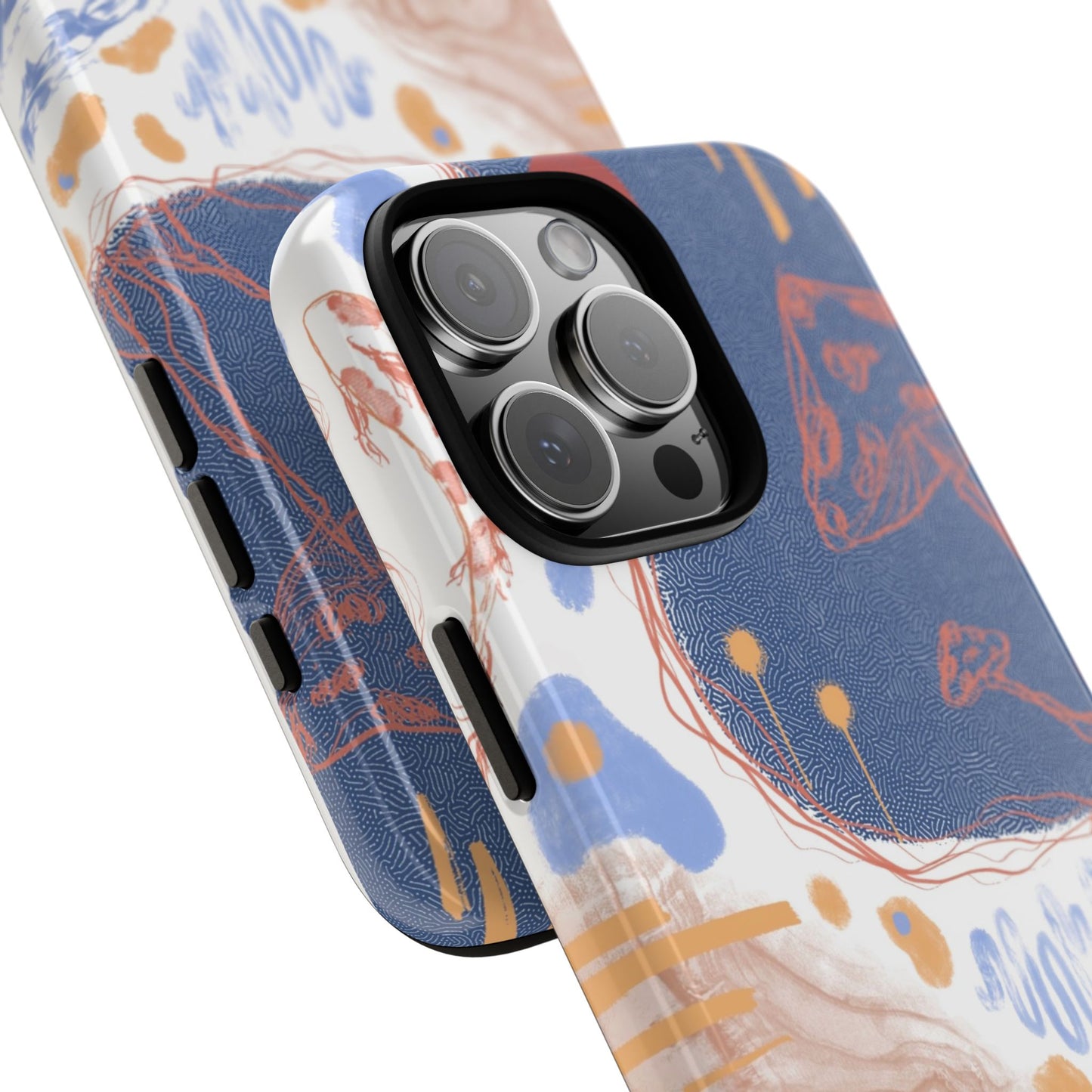 Artistic Phone Case with Abstract Design, Tough Phone Case, Unique Gift, Trendy Accessories, Modern Art Case, Stylish Tech Gear
