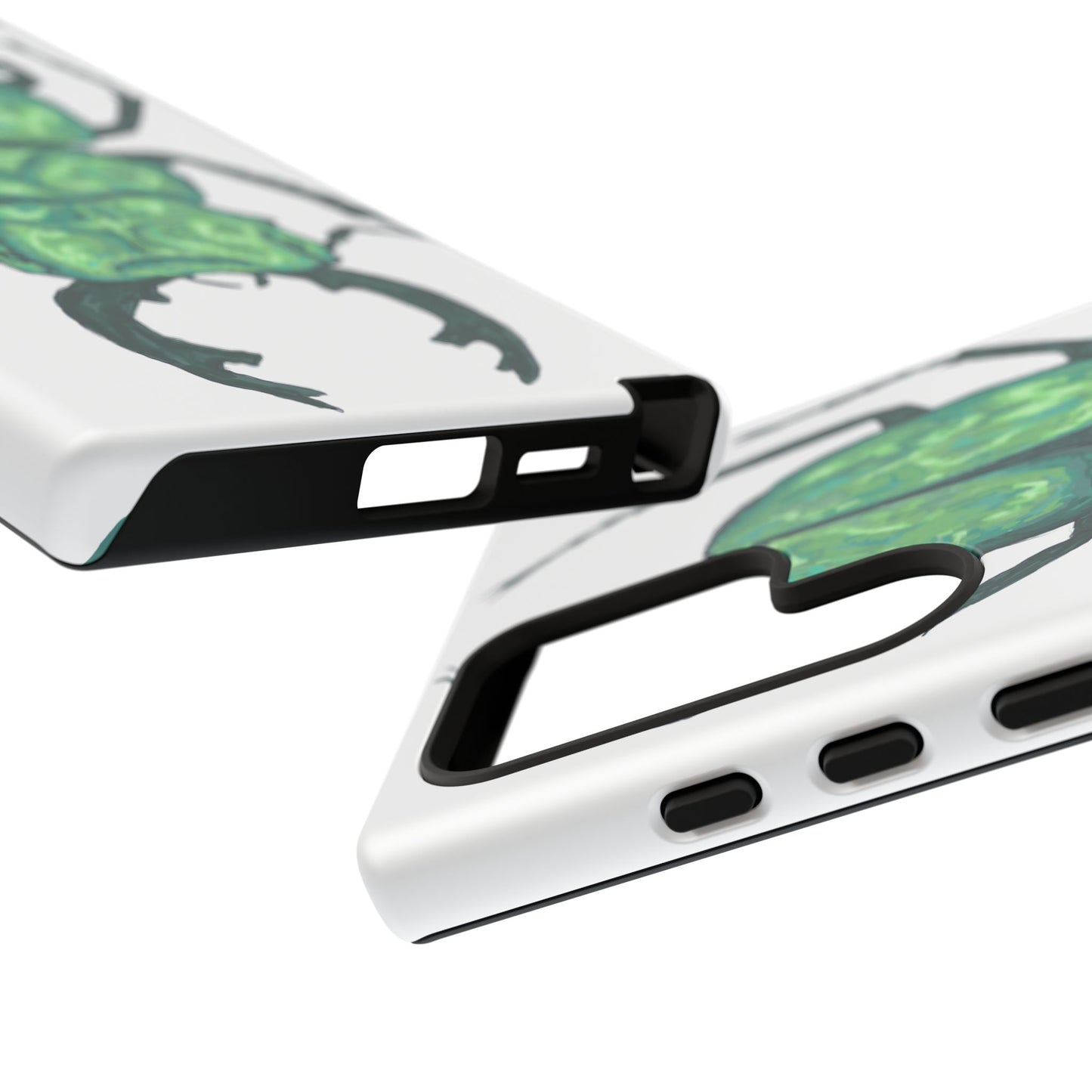 Green Beetle Phone Case - Tough Cases, Insect Lover Gift, Nature Lover Accessory, Unique Phone Cover, Eco-Friendly Design