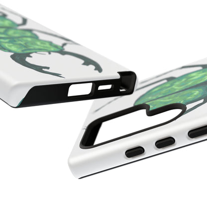 Green Beetle Phone Case - Tough Cases, Insect Lover Gift, Nature Lover Accessory, Unique Phone Cover, Eco-Friendly Design