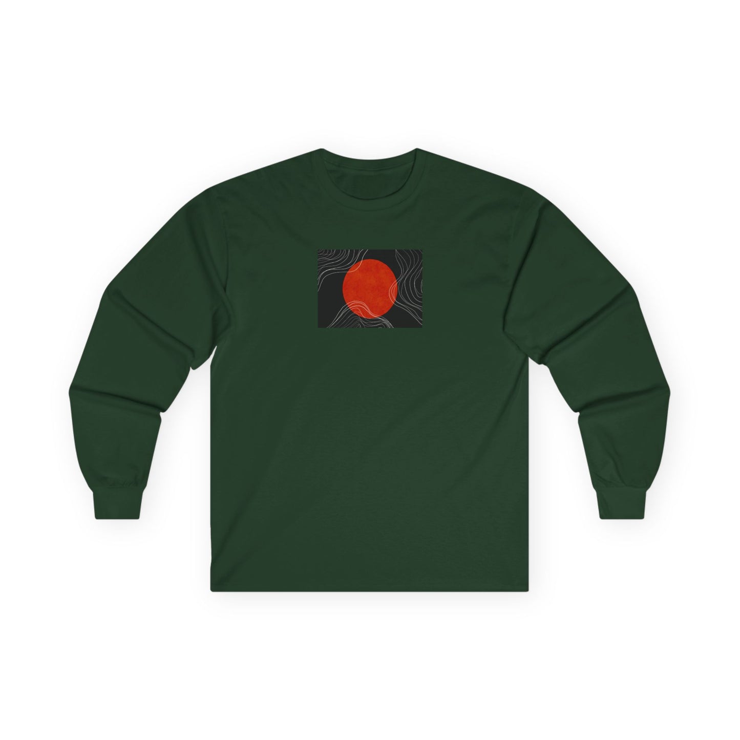 Unisex Ultra Cotton Long Sleeve Tee with Minimalist Circle Design - Casual Wear, Gift for Art Lovers, Summer Layer, Eco-Friendly [...]