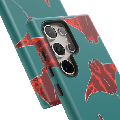 Manta Ray Phone Case, Tropical Phone Cover, Ocean Vibe Accessories, Summer Gift Idea, Marine Animal Merchandise