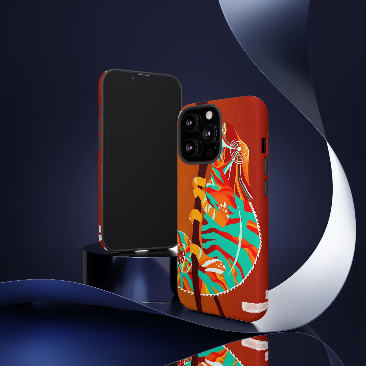 Chameleon Phone Case - Vibrant Artistic Design, Tough Cases for Animal Lovers, Unique Gift, Eco-Friendly Protection