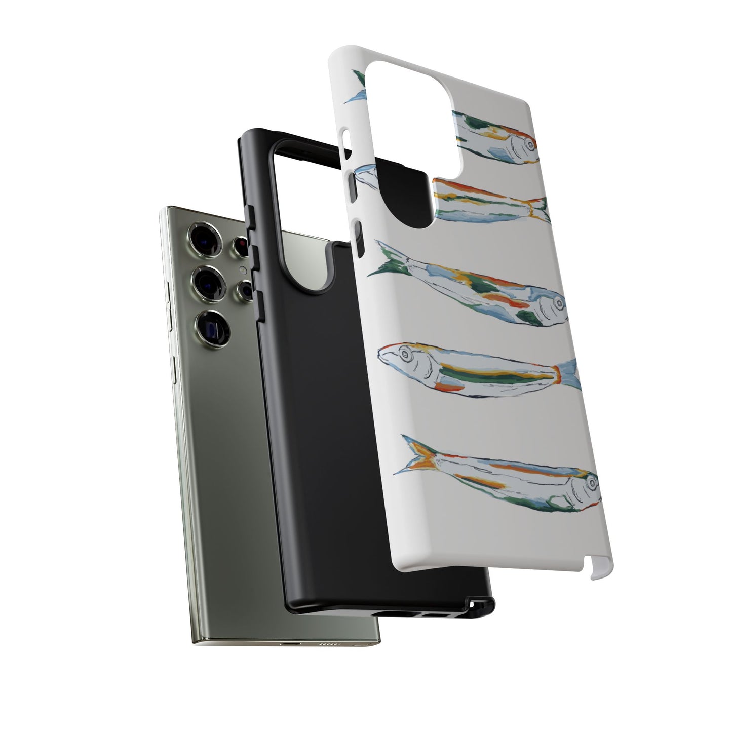 Tough Cases – Artistic Fish Design Phone Case, Unique Gift for Aquatic Lovers, Perfect for Birthdays, Holidays, and Everyday Use, Quirky Cases, Fun Phone Cases
