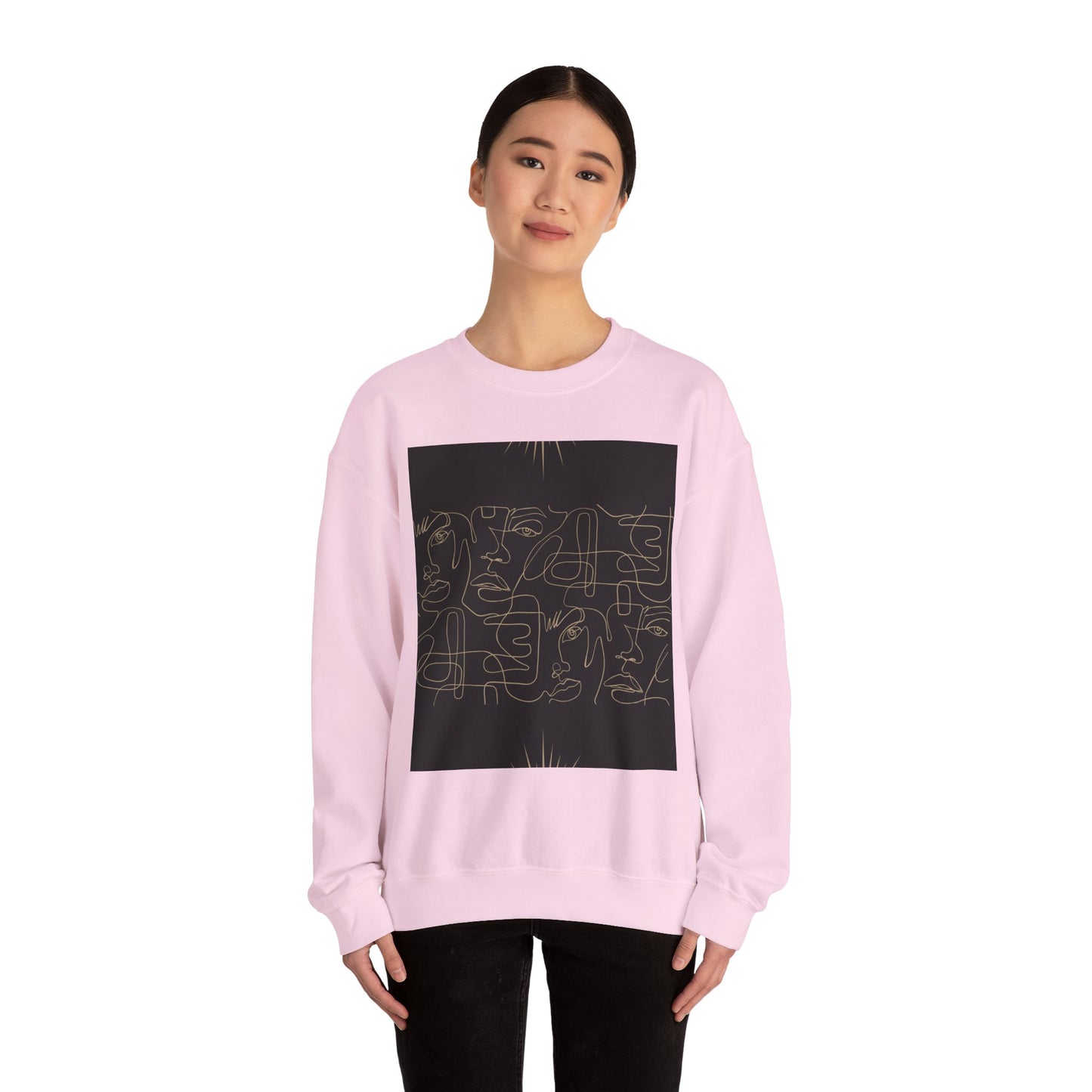 Stylish Unisex Crewneck Sweatshirt - Modern Art Design, Cozy Gift for Him/Her, Perfect for Fall, Casual Wear, Art Lovers, Abstract, Minimalist, Autumn Vibes