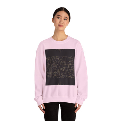 Stylish Unisex Crewneck Sweatshirt - Modern Art Design, Cozy Gift for Him/Her, Perfect for Fall, Casual Wear, Art Lovers, Abstract, Minimalist, Autumn Vibes
