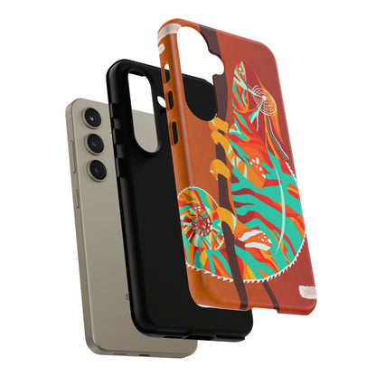Chameleon Phone Case - Vibrant Artistic Design, Tough Cases for Animal Lovers, Unique Gift, Eco-Friendly Protection