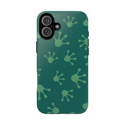 Frog Print Phone Case, Nature Lover Gift, Eco-Friendly Cover, Fun Green Design, Unique Frog Accessories