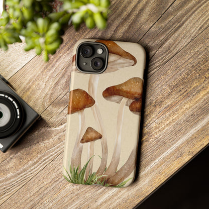Mushroom Phone Case - Nature Lover, Eco-Friendly Gift, Cute Cell Phone Cover, Aesthetic Tech Accessory, Unique Fall Decor, Artsy Phone Cases, Cute, Gift for Her, Nature-inspired Designs, Durable Cases