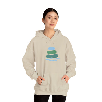 Zen-Inspired Unisex Hooded Sweatshirt, Relaxing Sweatshirt, Comfortable Hoodie, Gift for Meditation Lovers, Cozy Outerwear for All Occasions