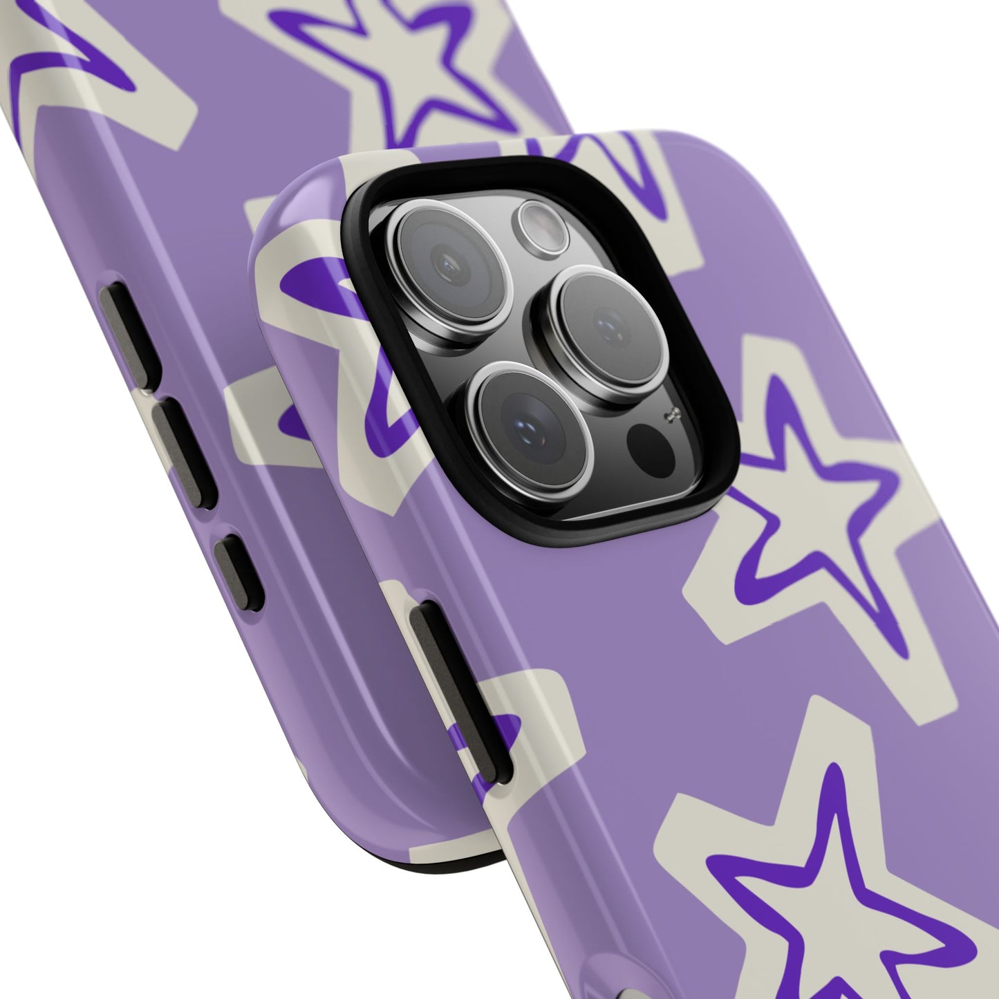 Starry Pattern Phone Case, Cute Star Design, Tough Phone Cover, Gifts for Her, Stylish Phone Accessory