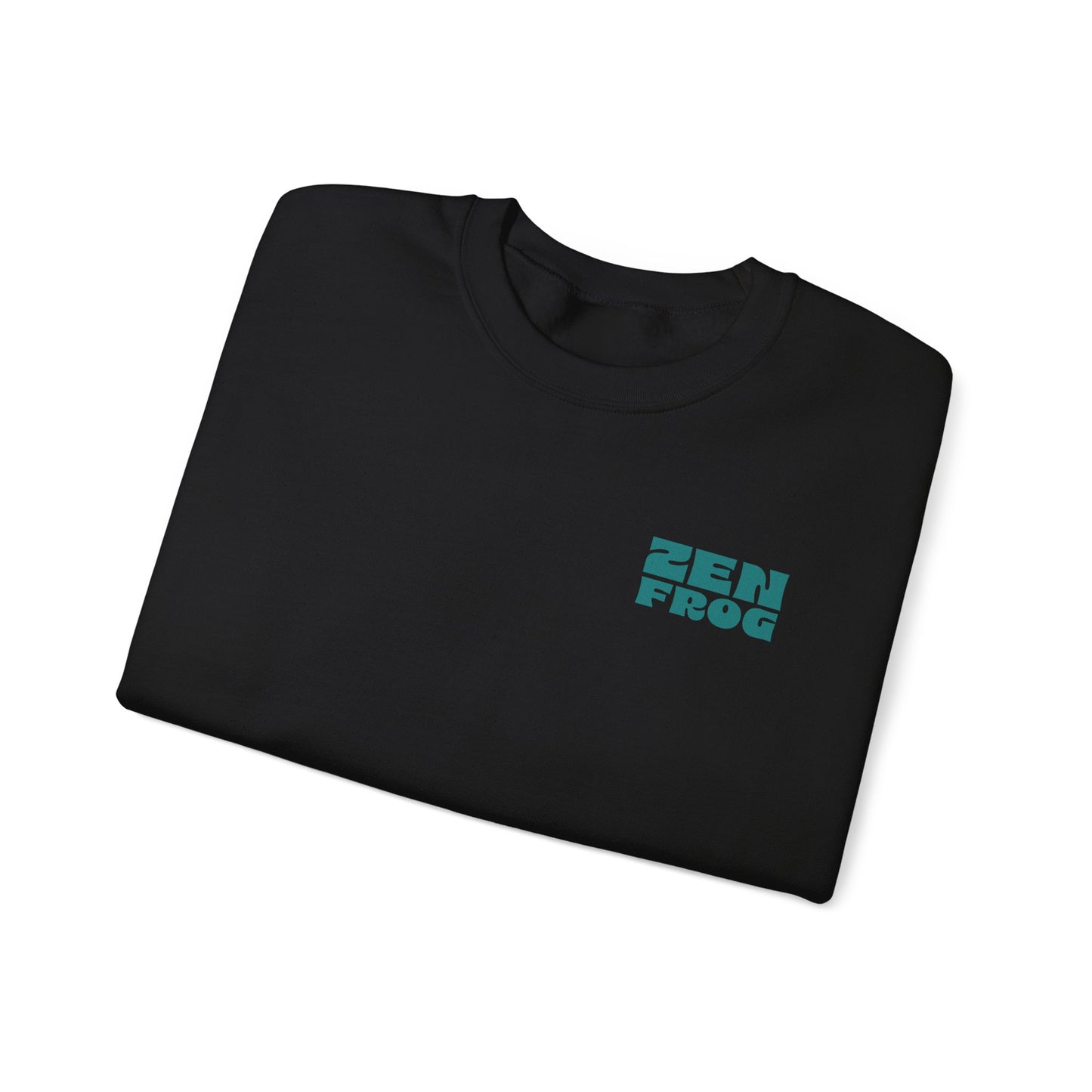 Zen Frog Crewneck Sweatshirt - Relaxed Vibe, Unisex Sweatshirt, Perfect for Cozy Days, Gift for Meditation Lovers, Casual Fashion