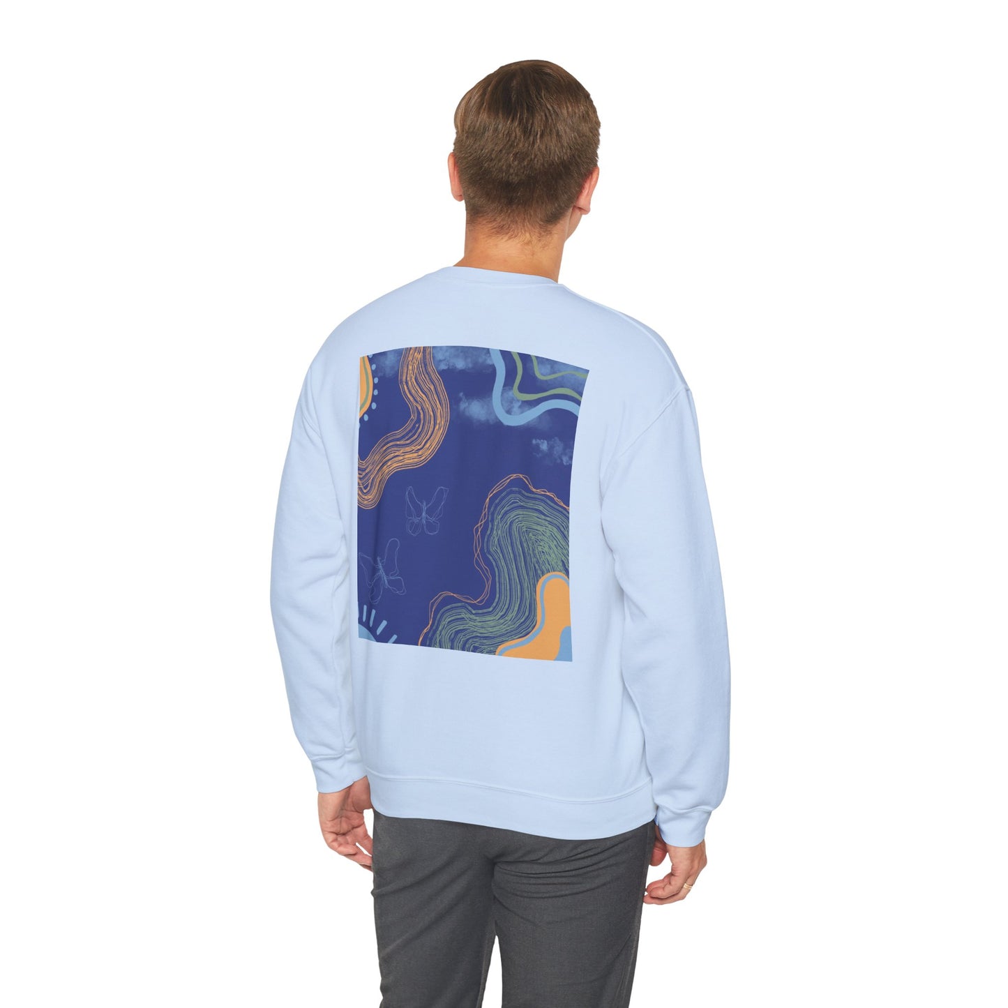 Vibrant Unisex Crewneck Sweatshirt, Cozy Sweatshirt for All Seasons, Casual Wear, Art-Inspired Gift, Spring Fashion, Unisex Apparel