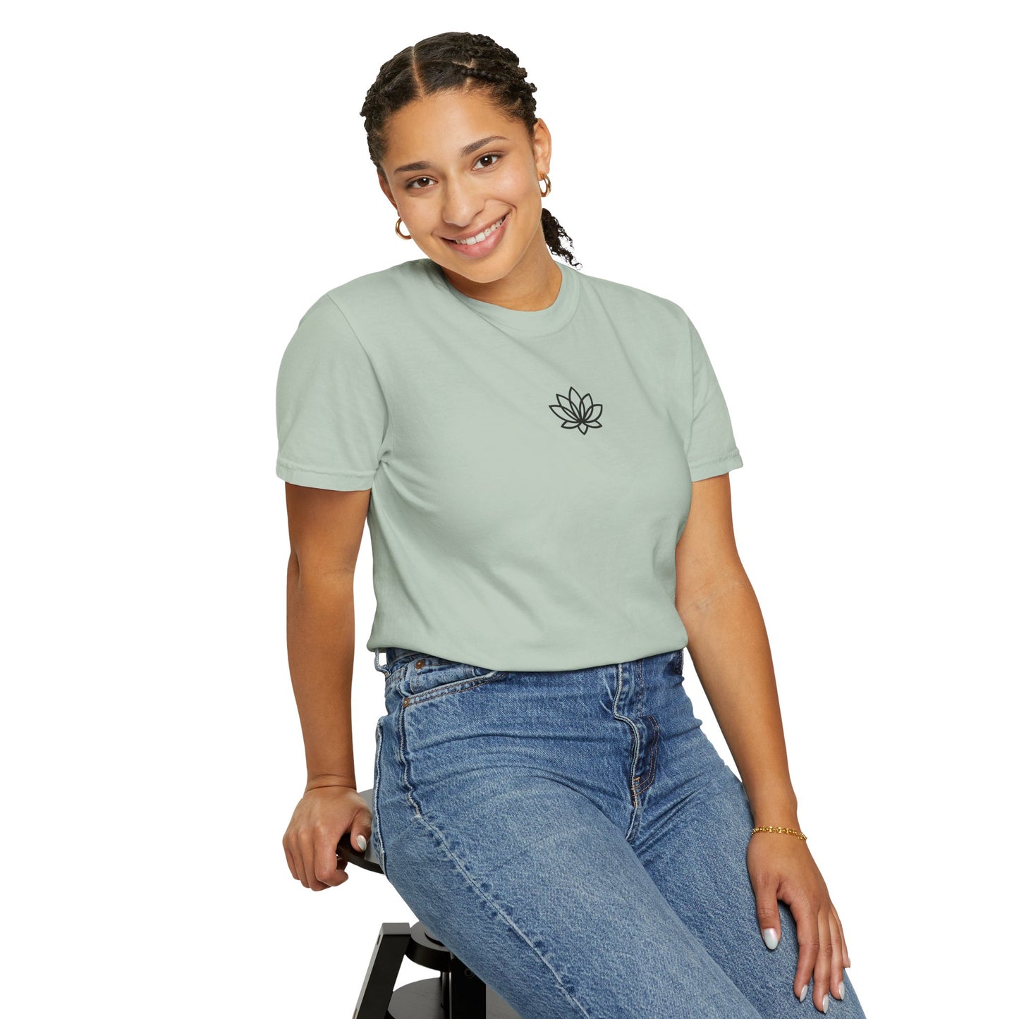 Lotus Bloom Unisex T-shirt, Soft Cotton Tee, Spiritual Gift, Meditation Wear, Casual Daily Outfit, Nature Lover Apparel