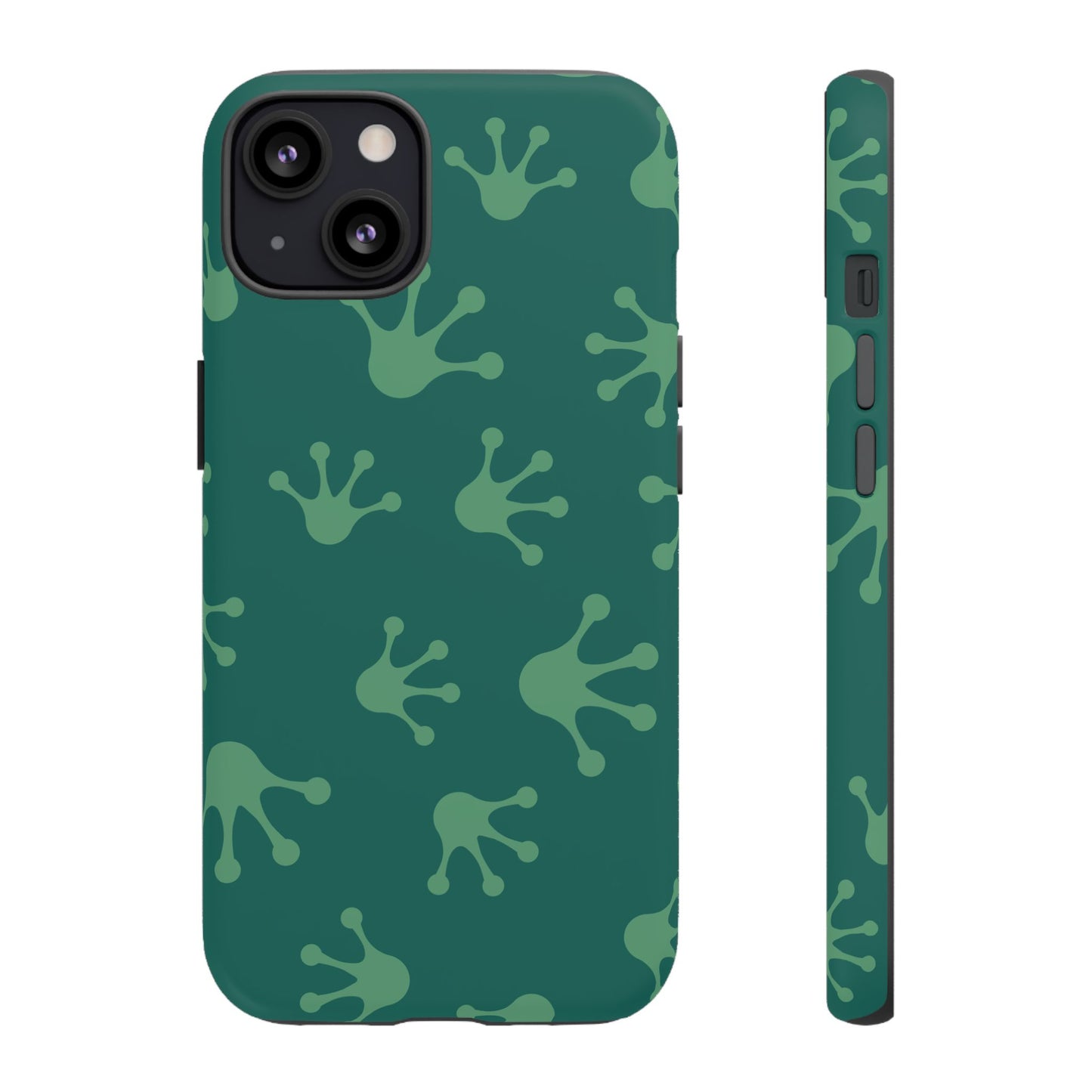 Frog Print Phone Case, Nature Lover Gift, Eco-Friendly Cover, Fun Green Design, Unique Frog Accessories