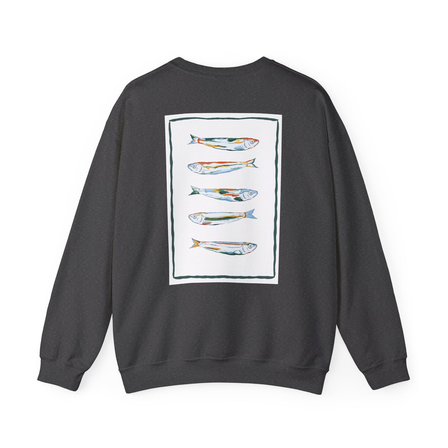 Funky Fish Crewneck Sweatshirt - Zen Frog Cozy & Calm Vibes for All, Perfect Gift for Nature Lovers, Relaxation, and Casual Wear